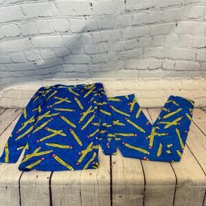 Birdie Bean Pencil Pattern Bamboo Pajama Set